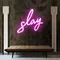 Glowing Slay Pink Neon Sign - Australia Promo Now