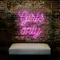Chic Pink Girls Only Neon Sign - Australia Promo Now