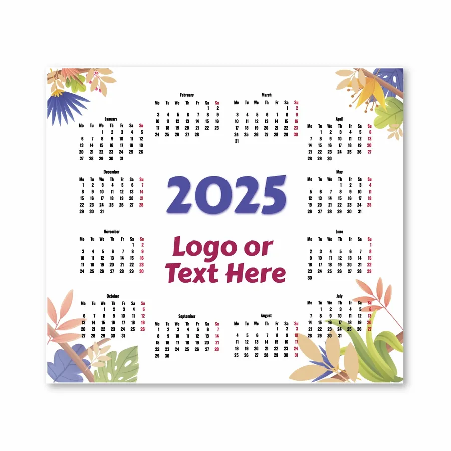 Floral Mouse Pad with Calendar - Australia Promo Now