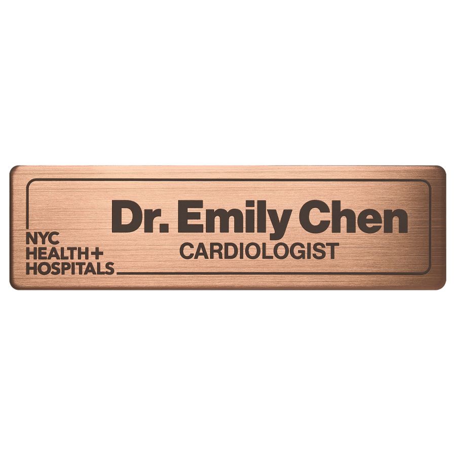 Engraved Metal Name Badges - Australia Promo Now
