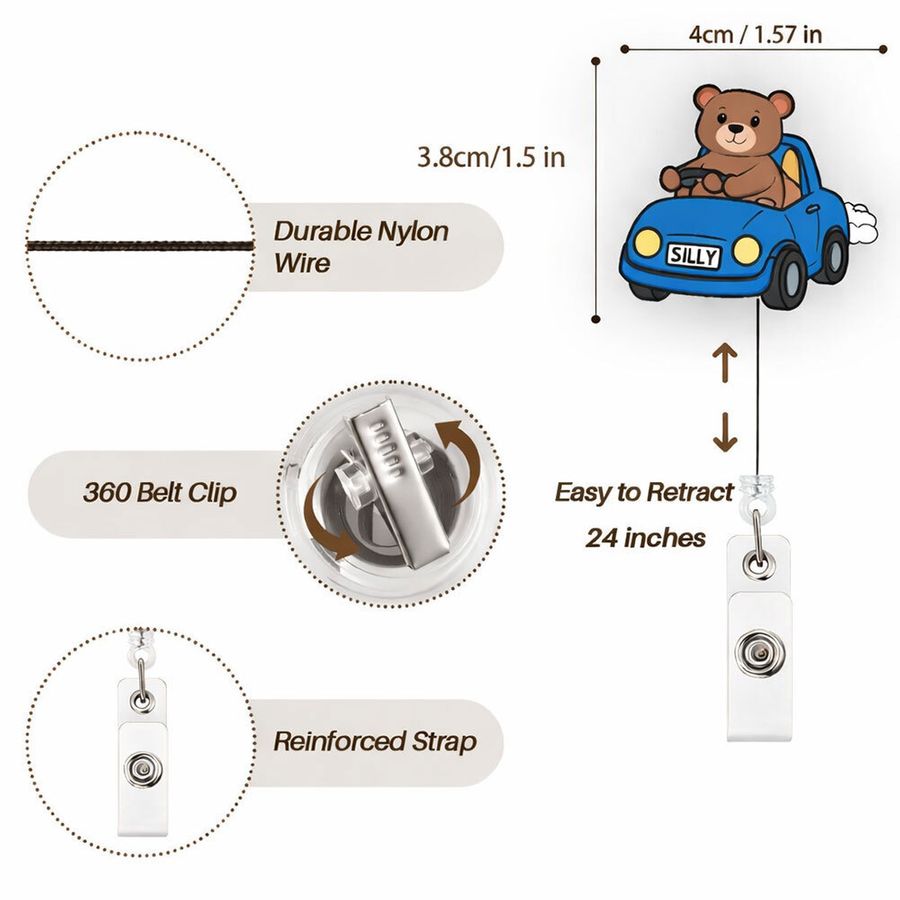 Custom Shape Acrylic Badge Reel - Australia Promo Now