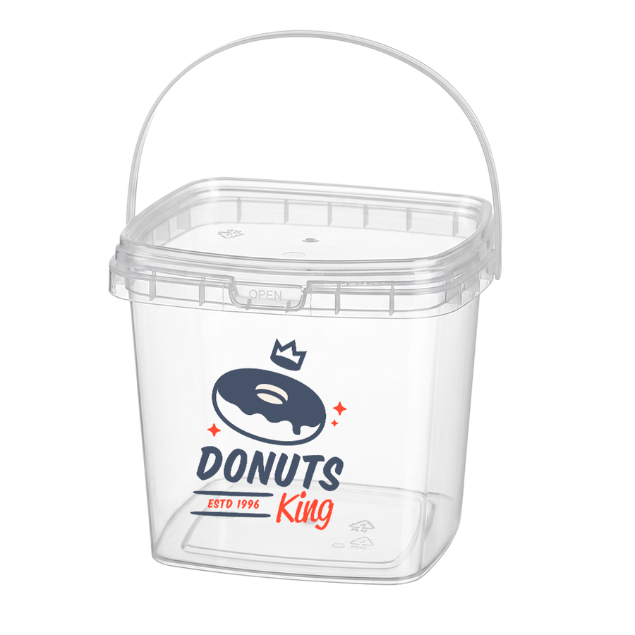 Square Transparent Drink Buckets - Australia Promo Now