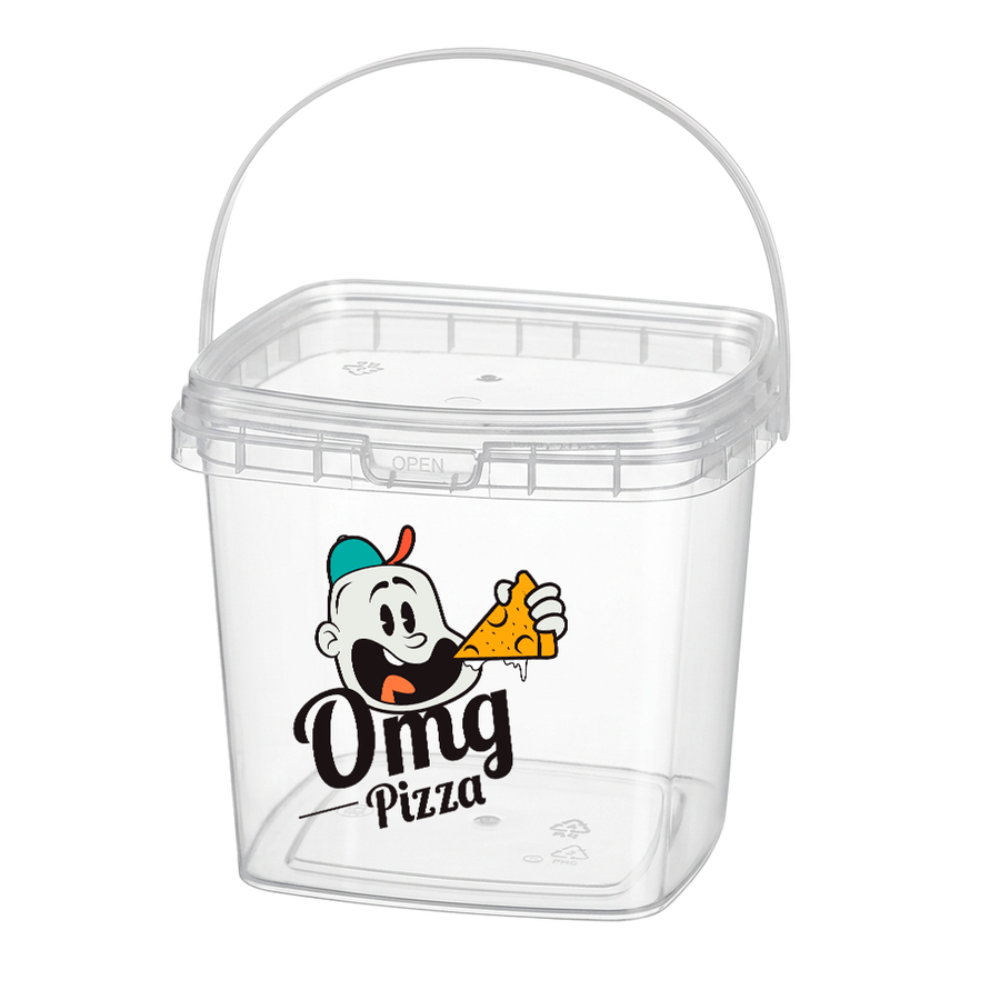 Square Transparent Drink Buckets - Australia Promo Now