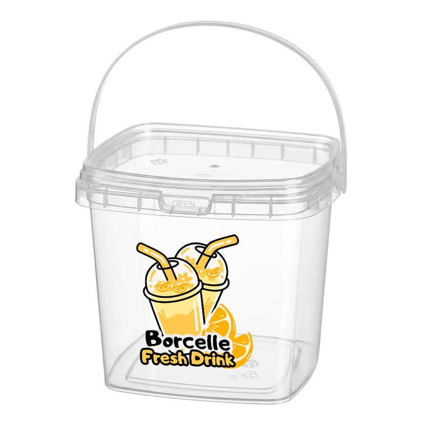 Square Transparent Drink Buckets - Australia Promo Now