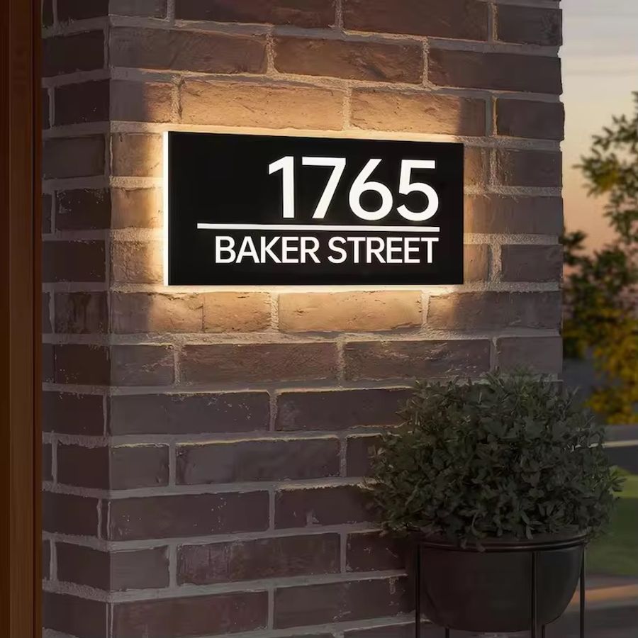 Backlit House Signs - Australia Promo Now