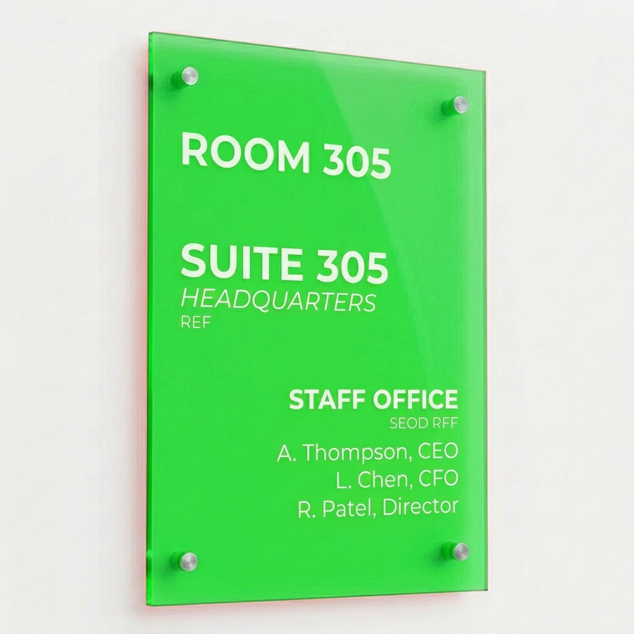 Colorful Acrylic Door Signs - Australia Promo Now