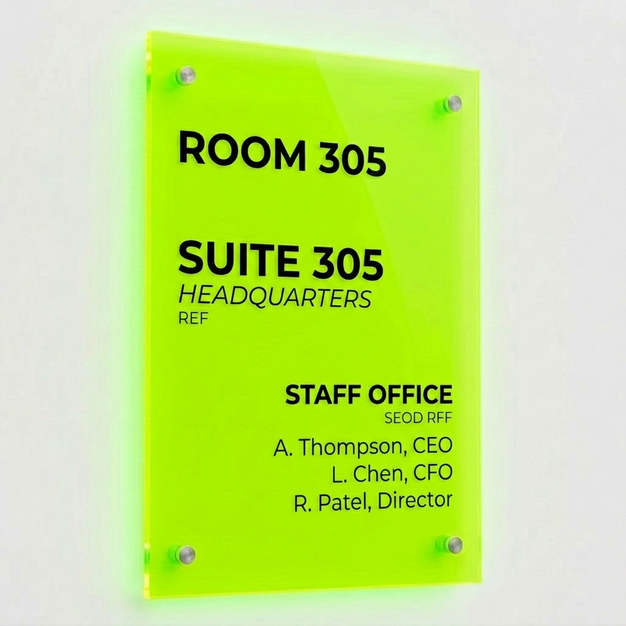 Colorful Acrylic Door Signs - Australia Promo Now