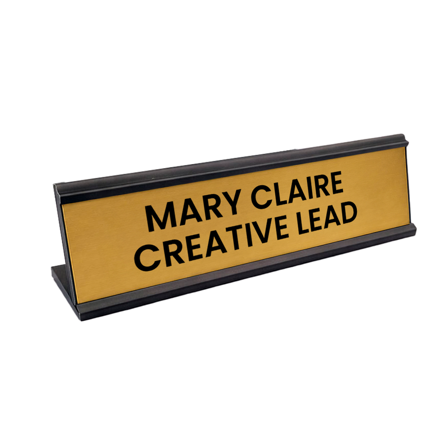 Metal Desktop Name Badges - Australia Promo Now