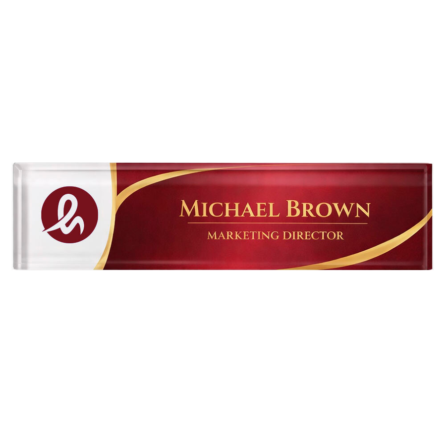 Acrylic Desktop Name Badges - Australia Promo Now