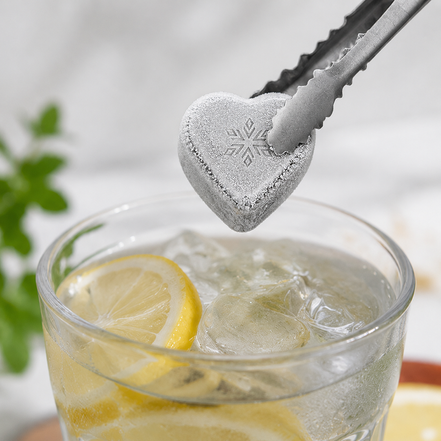 Heart-Shaped Stainless Steel Ice Cubes - Australia Promo Now