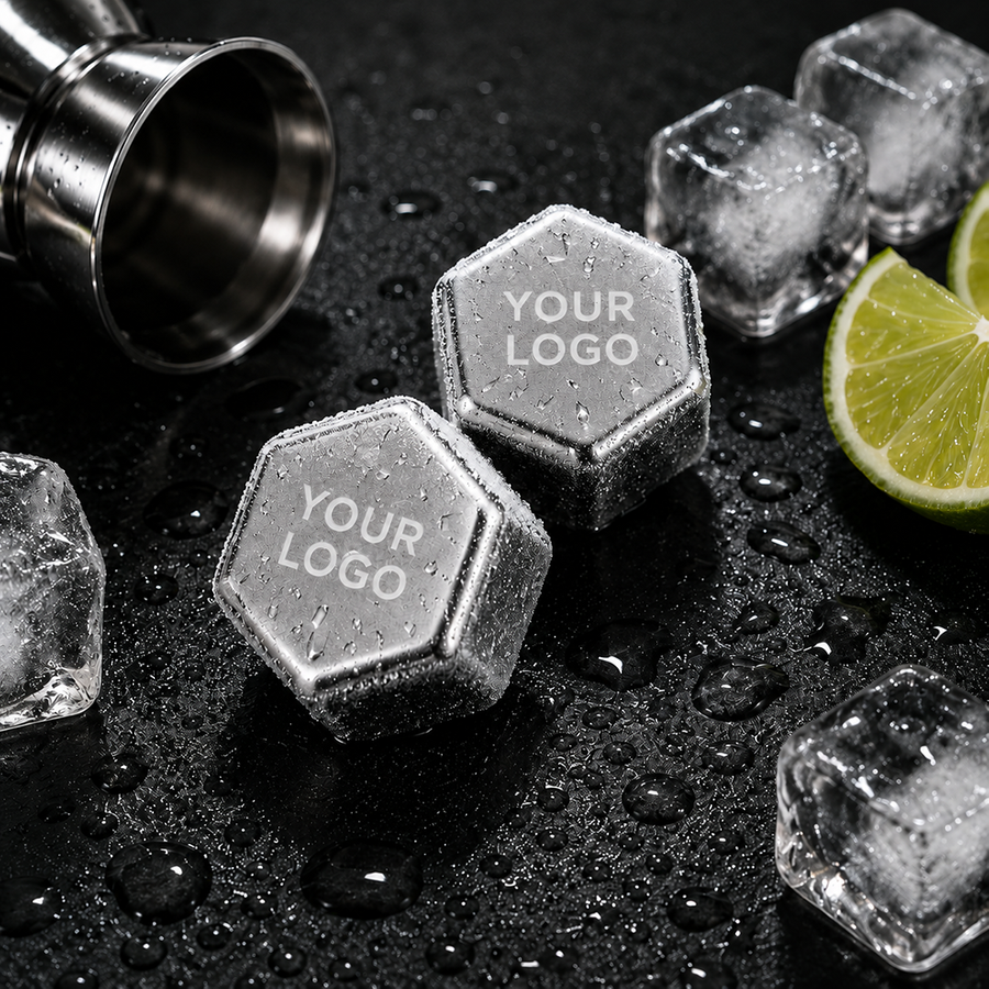 Hexagon Stainless Steel Ice Cubes - Australia Promo Now