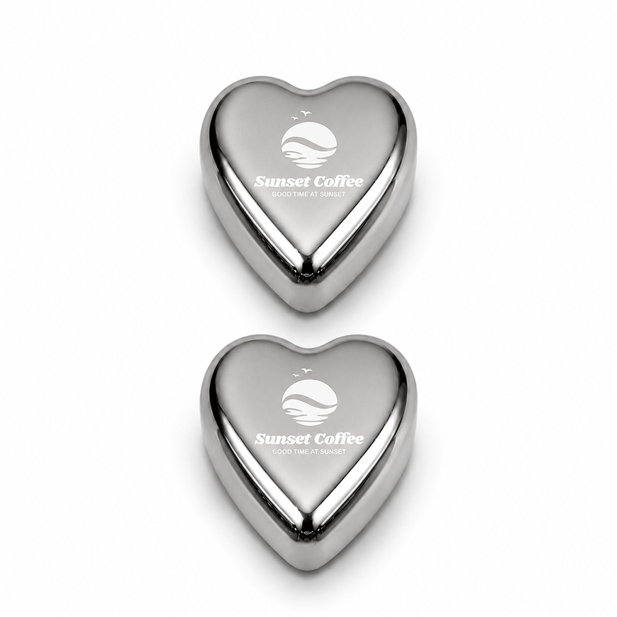 Heart-Shaped Stainless Steel Ice Cubes - Australia Promo Now