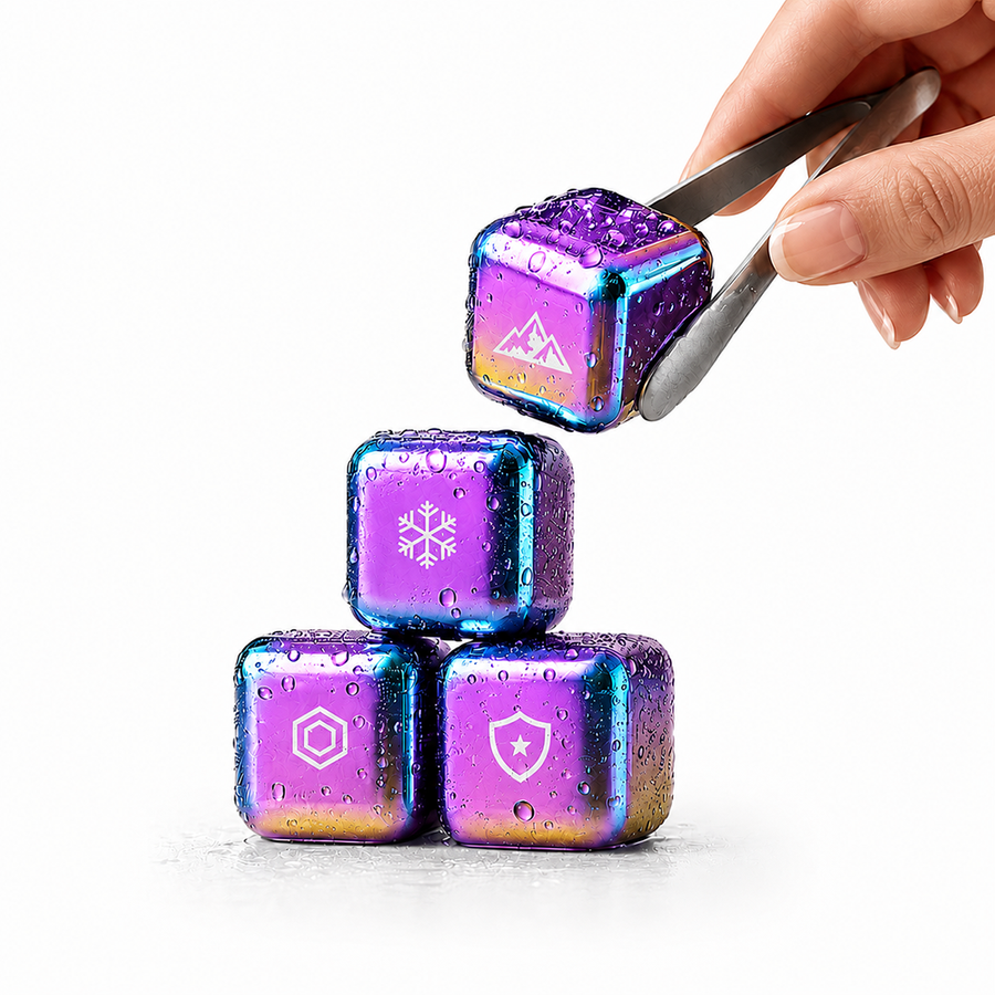 Rainbow Stainless Steel Ice Cubes - Australia Promo Now