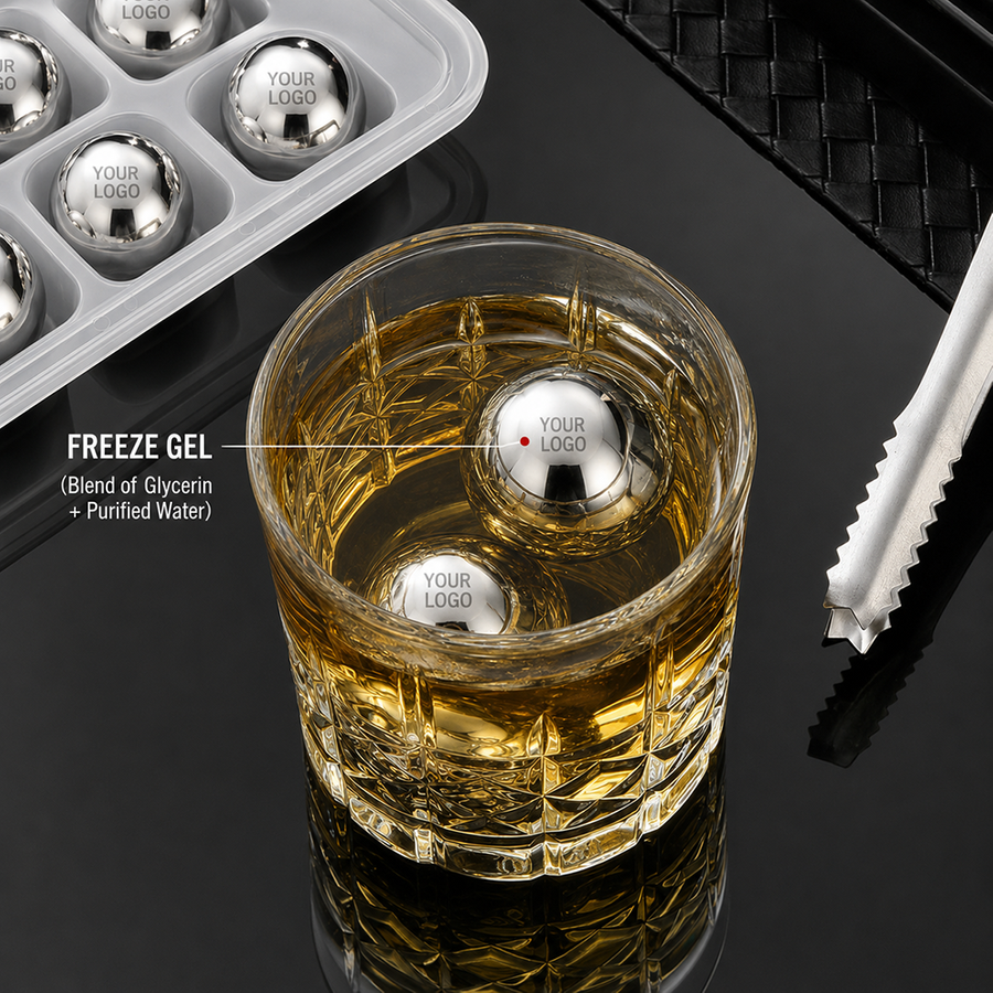 Soccer Ball Stainless Steel Ice Cubes - Australia Promo Now