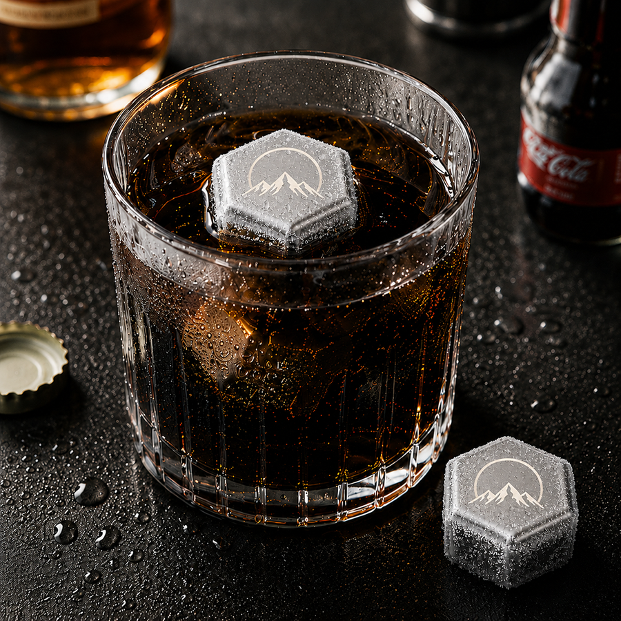 Hexagon Stainless Steel Ice Cubes - Australia Promo Now