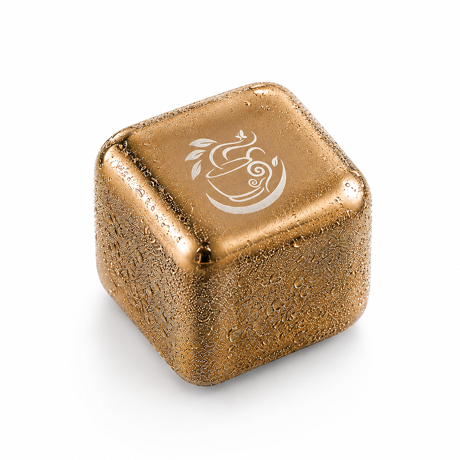 Gold Stainless Steel Ice Cubes - Australia Promo Now