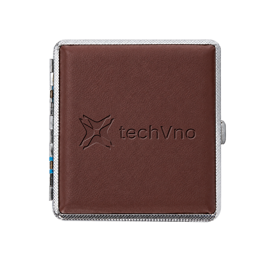 Leather Grain Metal Cigarette Cases - Australia Promo Now