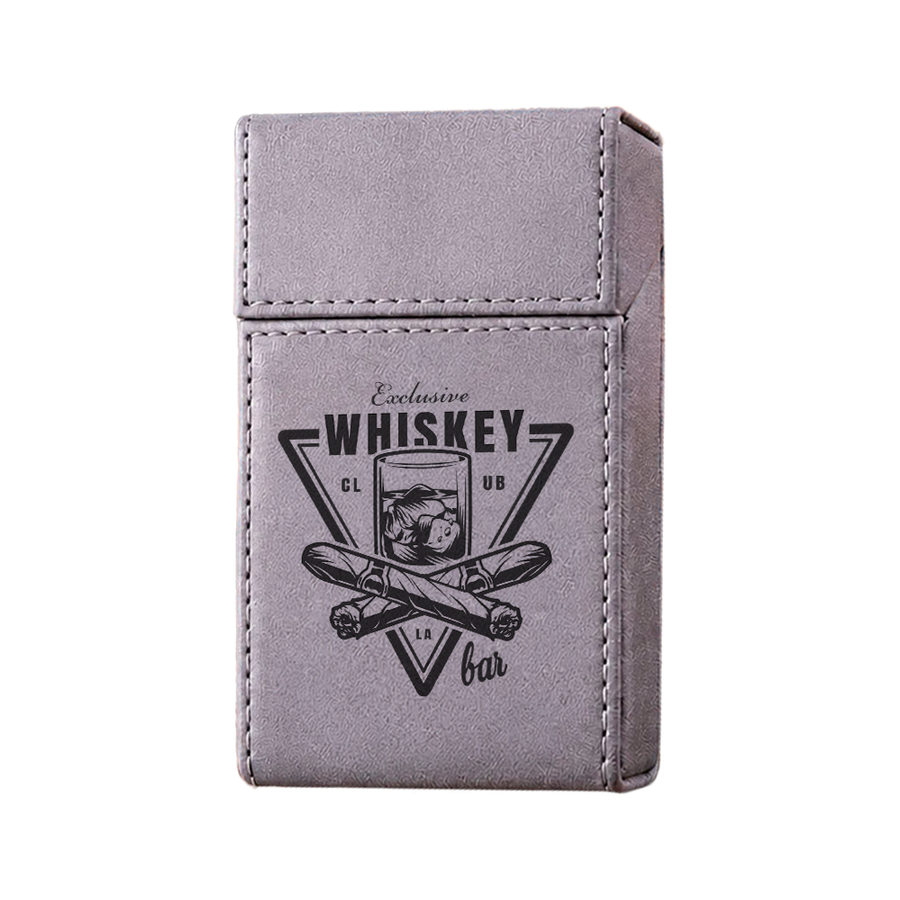 Flip Top PU Leather Full Bag Cigarette Cases - Australia Promo Now