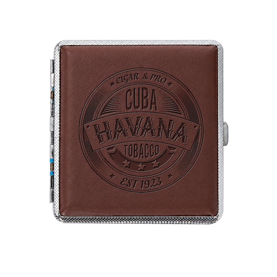 Leather Grain Metal Cigarette Cases - Australia Promo Now