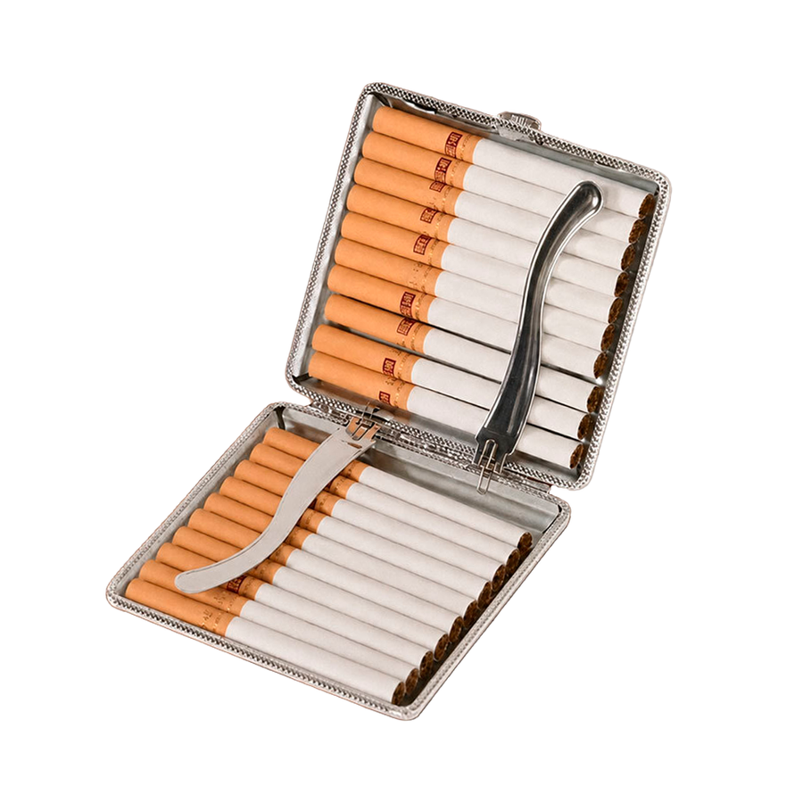 Leather Grain Metal Cigarette Cases - Australia Promo Now