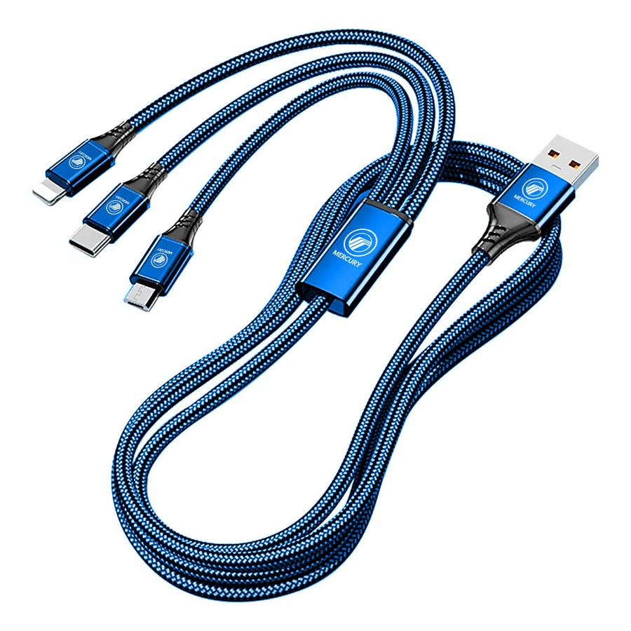 Nylon Braided 3-in-1 Charging Cables - Australia Promo Now