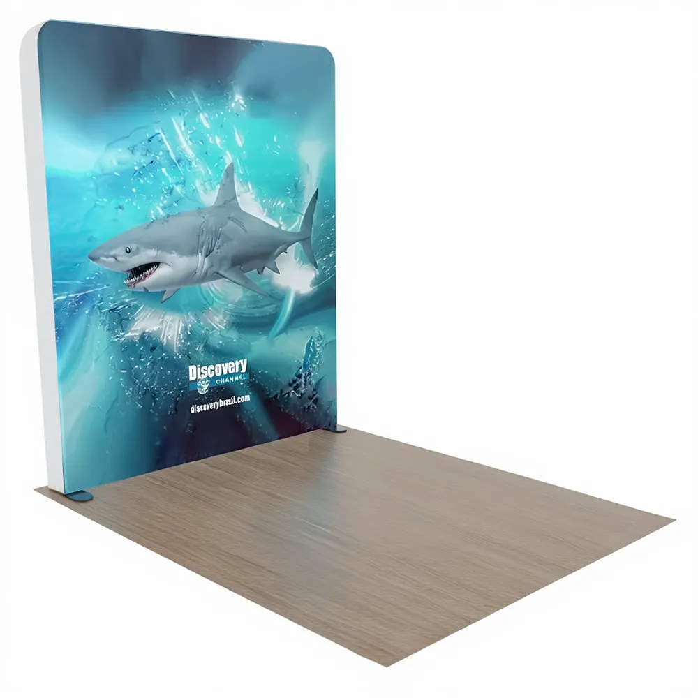 Custom Backlit Trade Show Display Tension Fabric 8' x 8' - Australia Promo Now
